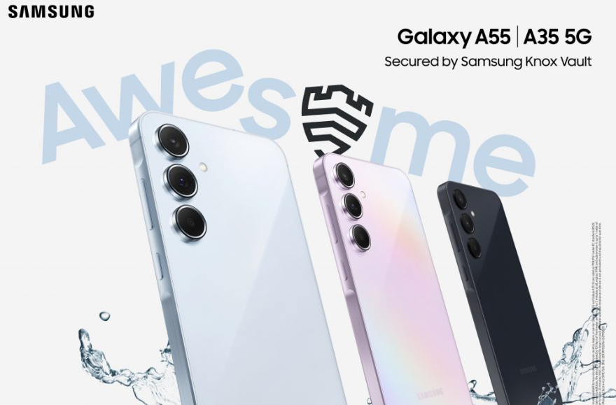 Samsung Galaxy A55 and A35